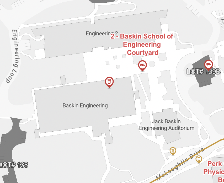 Map of Jack Baskin Engineering